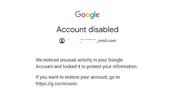 We noticed unusual activity in your Google Account and locked it / Google Account Disabled Problem