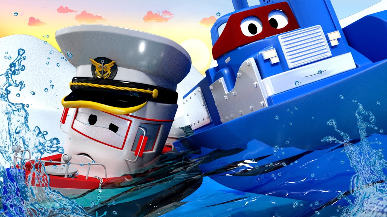 El Barco - Carl el Super Camión en Auto City | Dibujos animados para niños