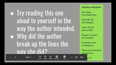 Line Breaks in Poetry