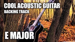 Cool Acoustic Guitar Backing Track In E Major chords