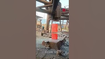 Creating Flanges Using Iron Billet #iron #flange