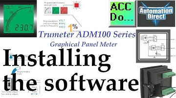 Trumeter ADM100 Series Graphical Panel Meter - Installing the software