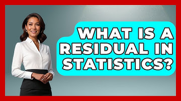 What Is A Residual In Statistics? - The Friendly Statistician