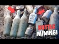 MINING ANTIQUE BLOB TOP BOTTLES!!! Non Stop Stunning Embossed Antique Glass! Canadian Dump Digging