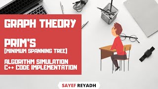 Graph Theory 10 - Prims Algorithm Simulation C++ Code in Bangla - বাংলা