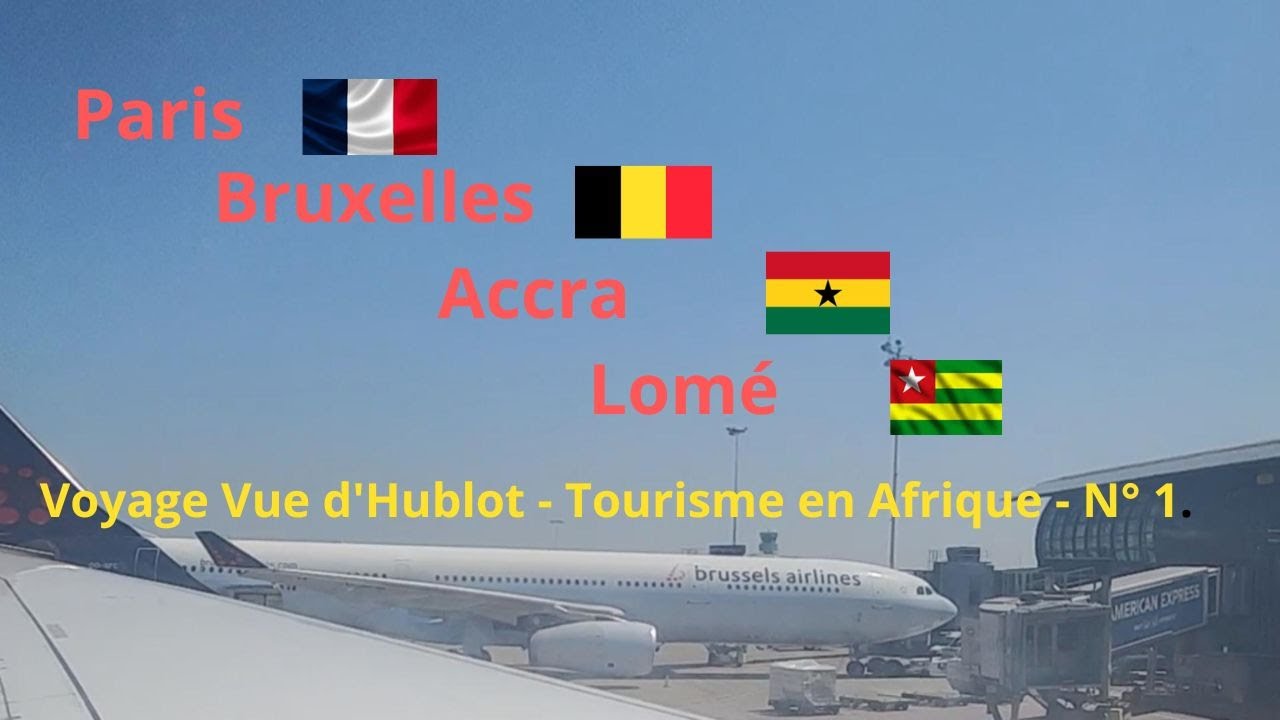 Voyage Paris-Bruxelles-Accra-Lomé. Vue d'Hublot