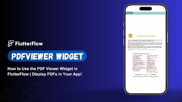 How to Use the PDF Viewer Widget in FlutterFlow | Display PDFs in Your App!