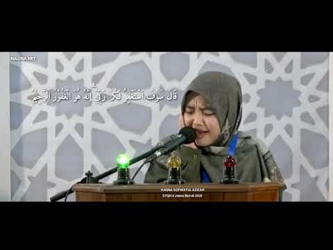 Juara 1 MHQ 5 Juz \u0026 Tilawah putri | Hasna Shofwatul Azizah | STQH jabar 2021