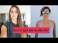I CUT OFF ALL MY HAIR!! | not clickbait | Sam&Alyssa