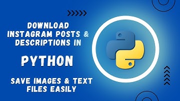Download Instagram Posts & Descriptions in Python | Save Images & Text Files