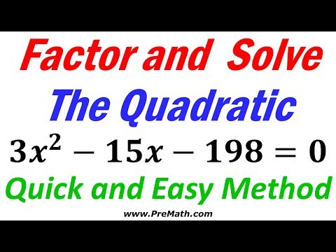 Factor and Solve