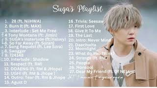 BTS Suga's All Songs Playlist