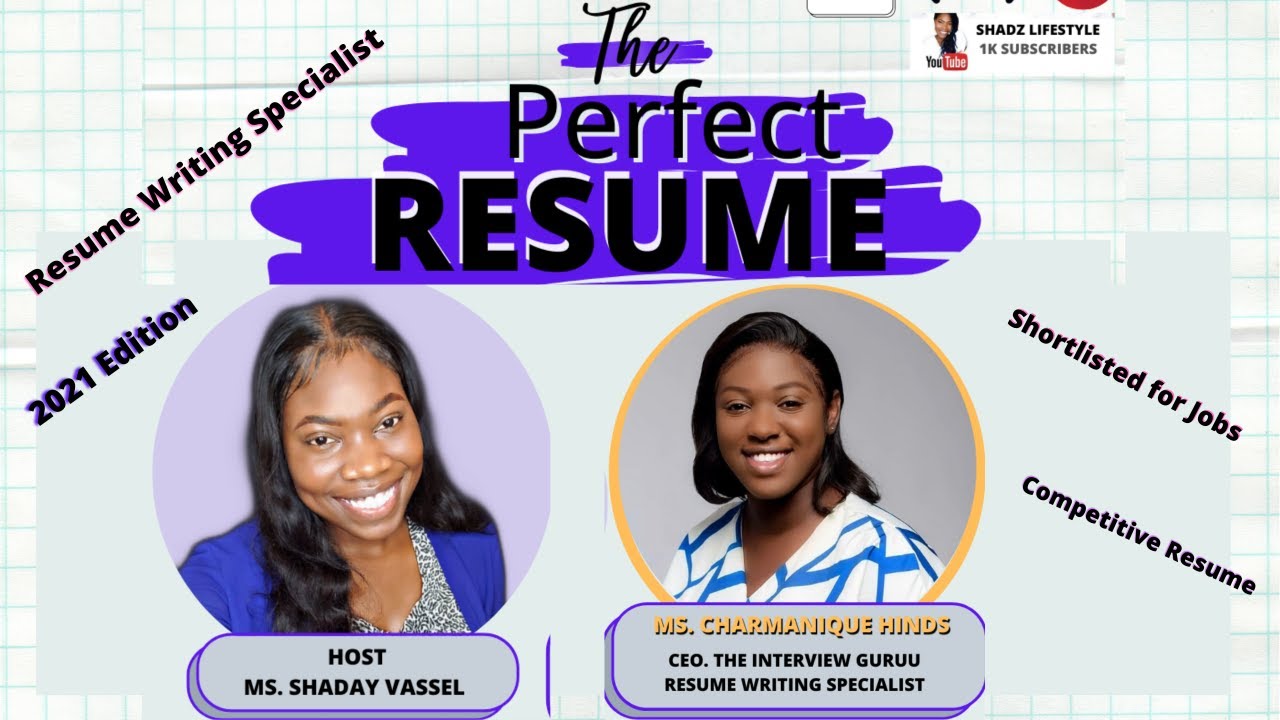 HOW TO WRITE THE PERFECT RESUME - YouTube