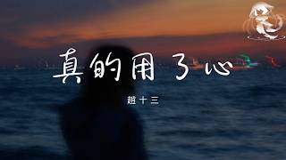 趙十三 - 真的用了心 「有一種感動 放在心中誰也不能碰 我心中有一個痛 千瘡百孔有誰能懂」【動態歌詞】♪