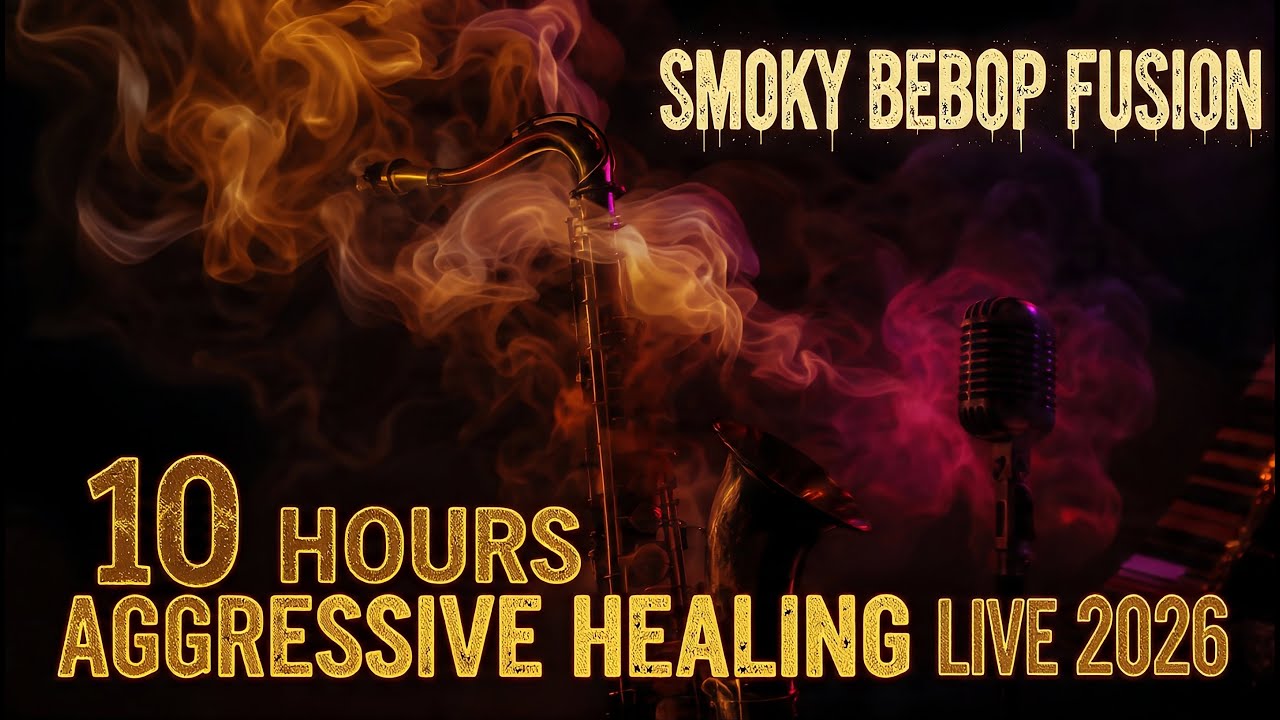 Smoky Bebop Fusion: 10 Hour Aggressive Sophisticated Jazz Live | Healing Scat & Soul 2026 🎷🔥🌫️