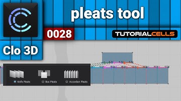 0028. pleats tool in clo3D
