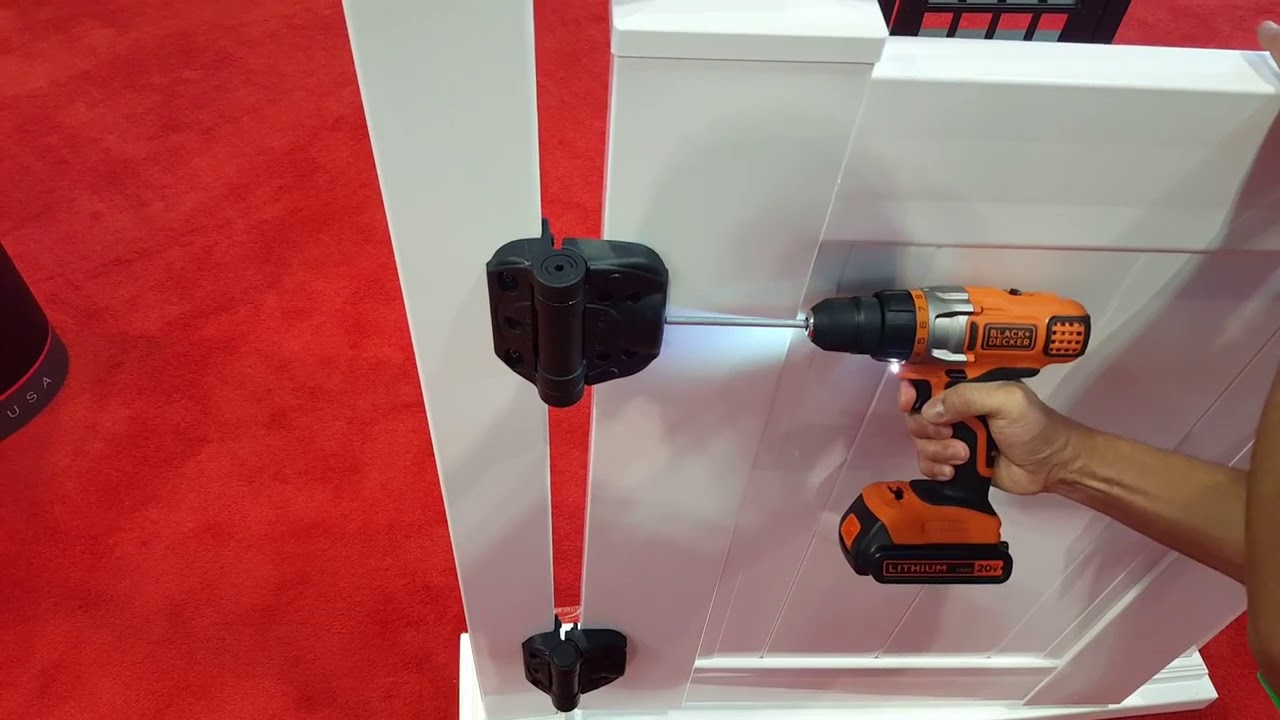 Vinyl Gate Hinge Adjustment Pristine Fence Co. YouTube