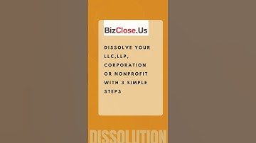 Dissolve LLC, Corporation or Non-profit Corp Online
