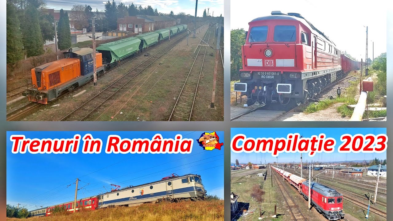 [4K] Trenuri in Romania in 2023 - compilatie