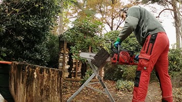 Jonsered CS2165 with 372XP topend, base gasket delete and muffler mod