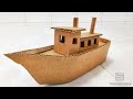 How to make ship with cardboard #very easy#