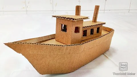 How to make ship with cardboard #very easy#