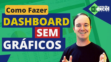 Como Criar Dashboard sem Gráficos no EXCEL  | Curso de Excel OnLine