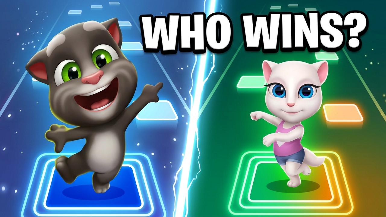 Tiles Hop — Ginger vs Tom 2 vs Wiki vs Angela #91