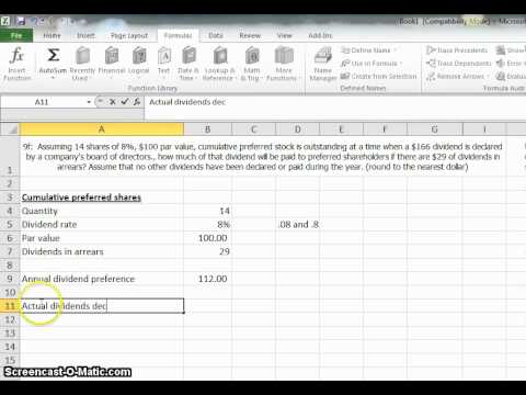 How do you calculate a stock's dividends?