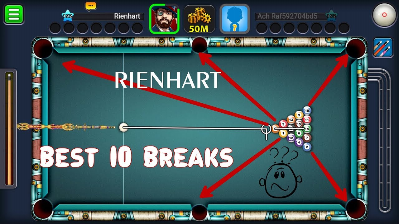 8 Ball Pool Best 10 Breaks - Clear the Board in Break Shot - 