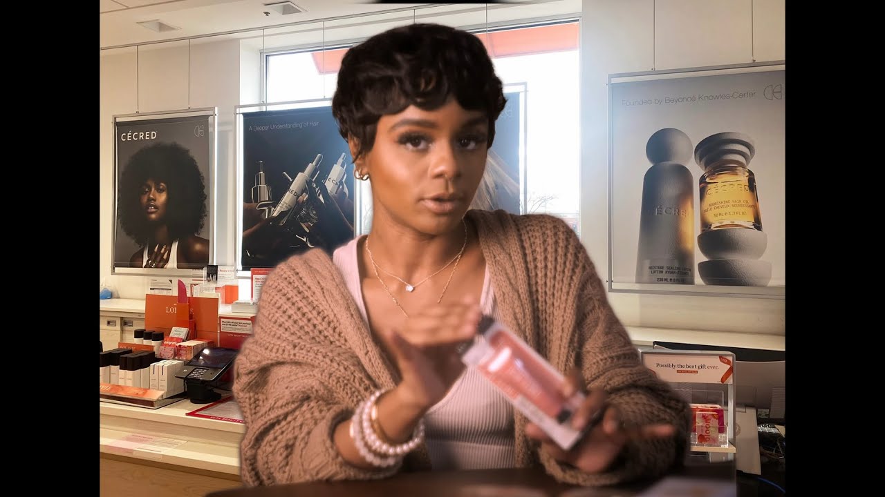 Asmr Jersey Accent Makeup Cashier Rings You Out (Gum Chewing)   