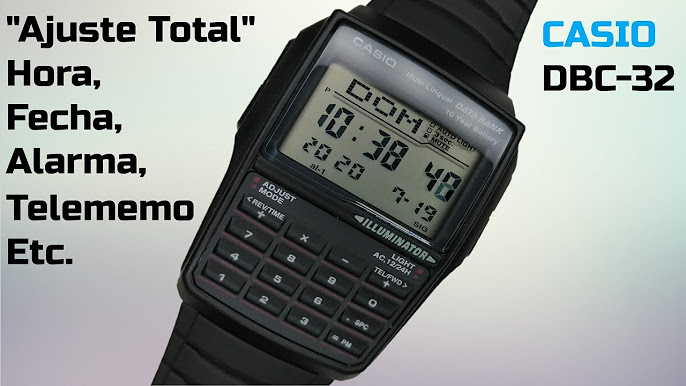 Cómo Poner la Hora, Fecha, Alarma, Mute del Reloj CASIO