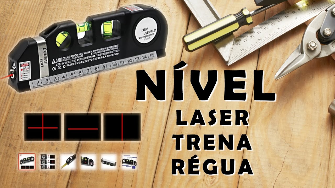 NÍVEL a LASER com trena | Melhor Custo x Benefício - YouTube