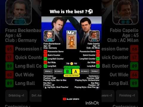 90BOLA x hooktoto - Franz Beckenbauer & Fabio Capello Manajer Terbaik ?🤯 #efootball2026