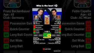 Franz Beckenbauer &amp; Fabio Capello Best Manager ?🤯 #efootball2026
