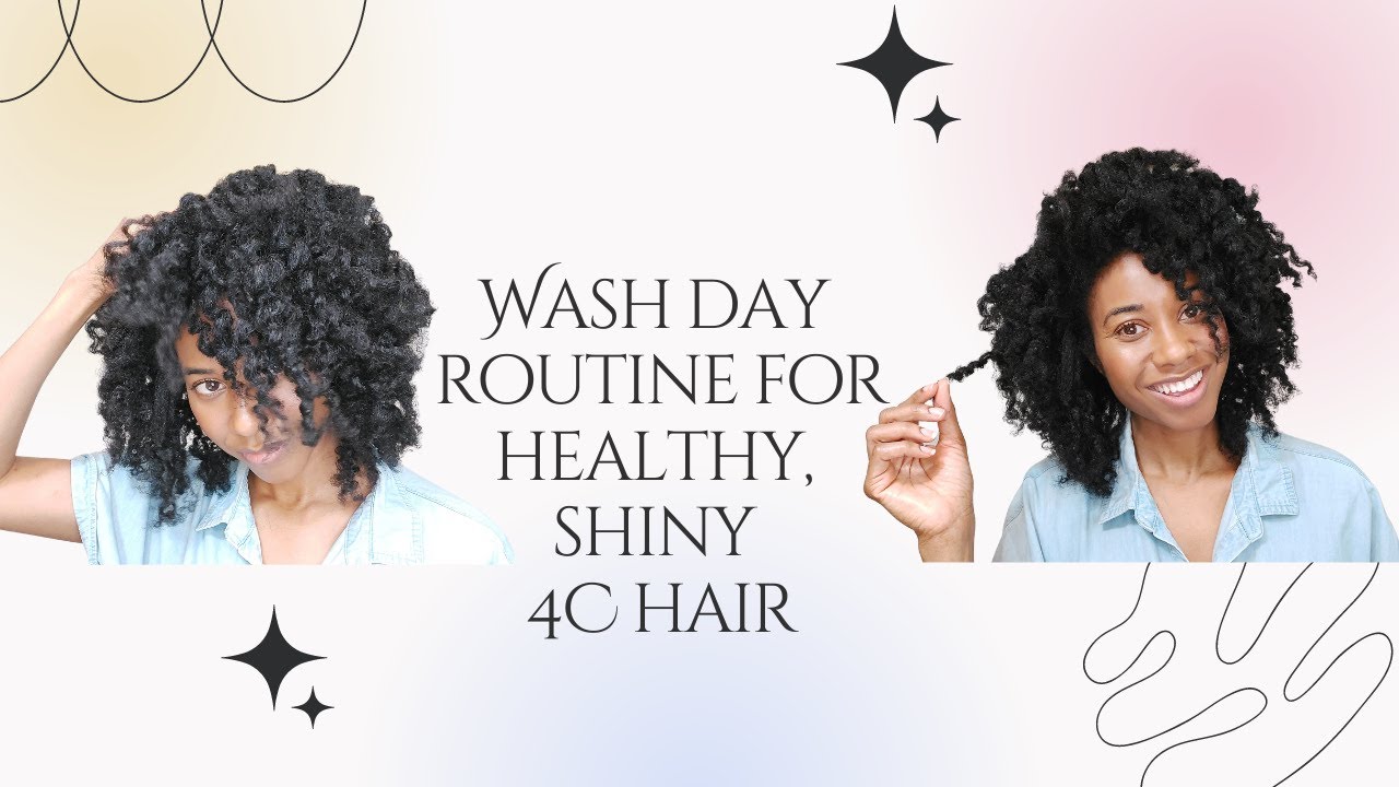 Wash Day Routine and Stretched 4C Hair YouTube