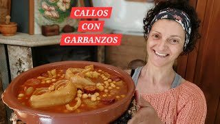 CALLOS CON GARBANZOS  🥣 Gastronomía Galega || {NUSKA}