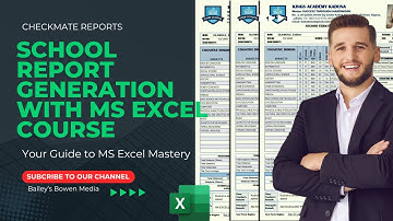 HOW TO CREATE STUDENT RESULT REPORT CARD IN EXCEL