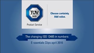 TÜV SÜD E-ssentials: The changing ISO 13485:2016 in numbers Guide