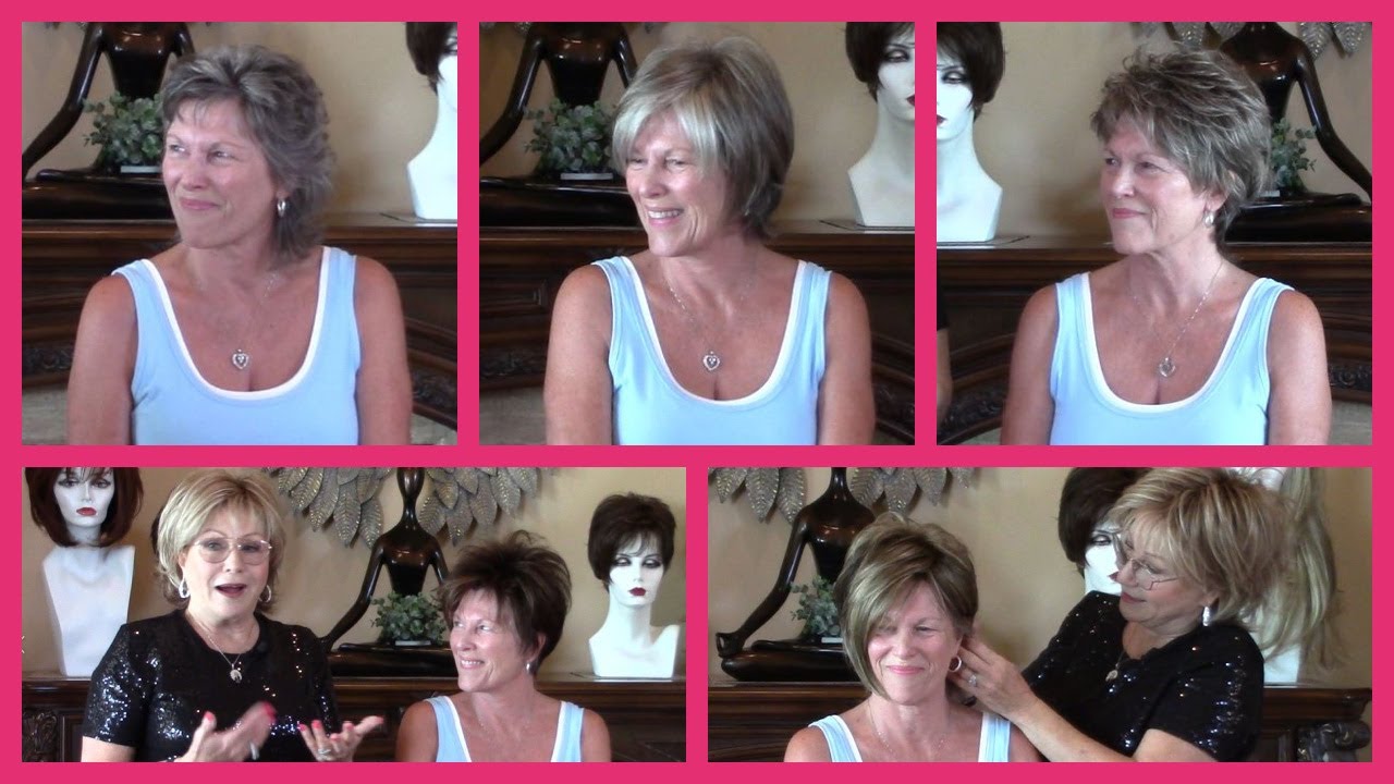 Kathy Looks Great in Brown & Grey Wigs (Official Godiva's Secret Wigs Video) YouTube
