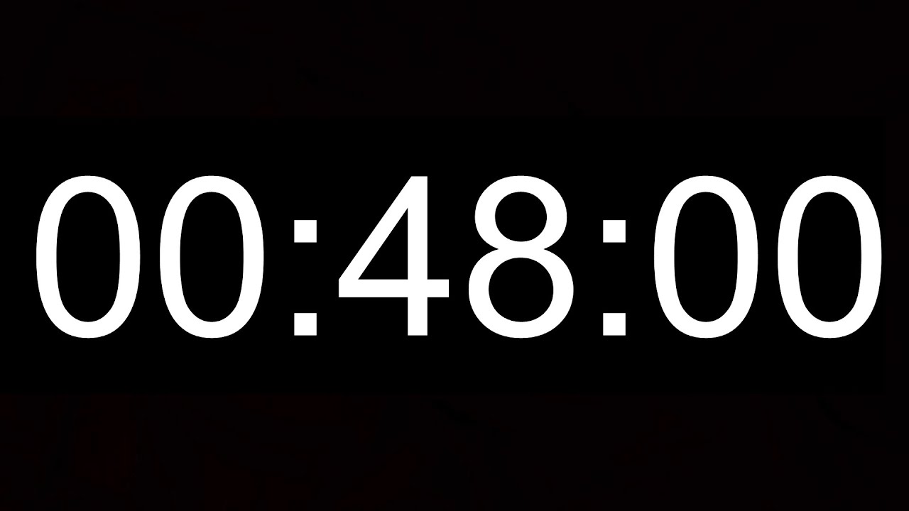 48 minutes TIMER & ALARM 1080p COUNTDOWN YouTube