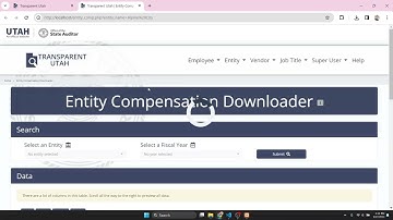 Entity Compensation Downloader - Transparent Utah