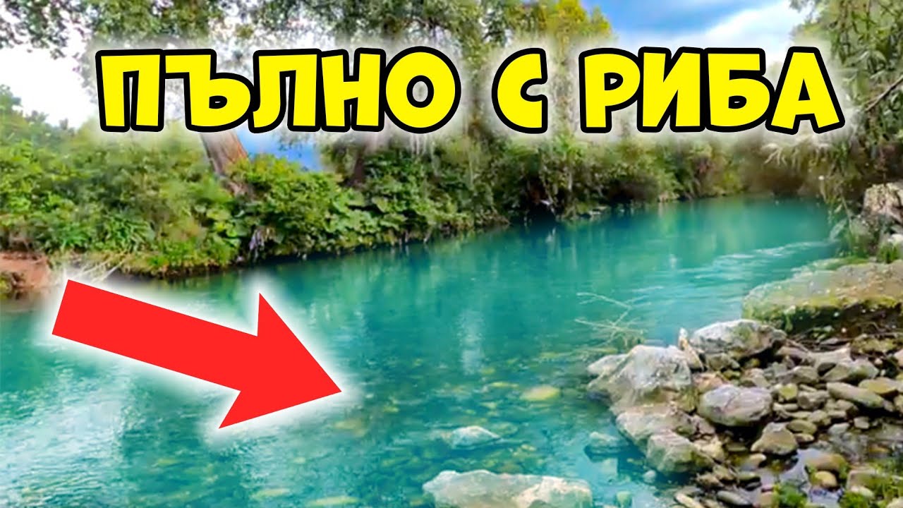 Вир ПЪЛЕН С РИБА! Риболов на река Въча