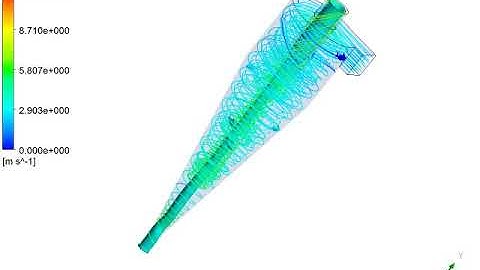Flow streamlines in presence of air-core