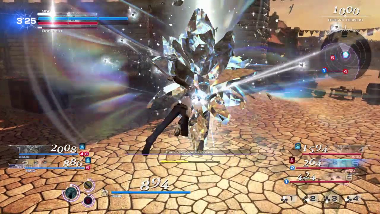 DISSIDIA FINAL FANTASY NT Open Beta Test - Squall Online Battle #2 ...