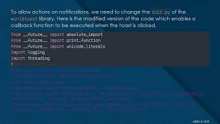 How to Perform an Action When a Toast Notification is Clicked in Python