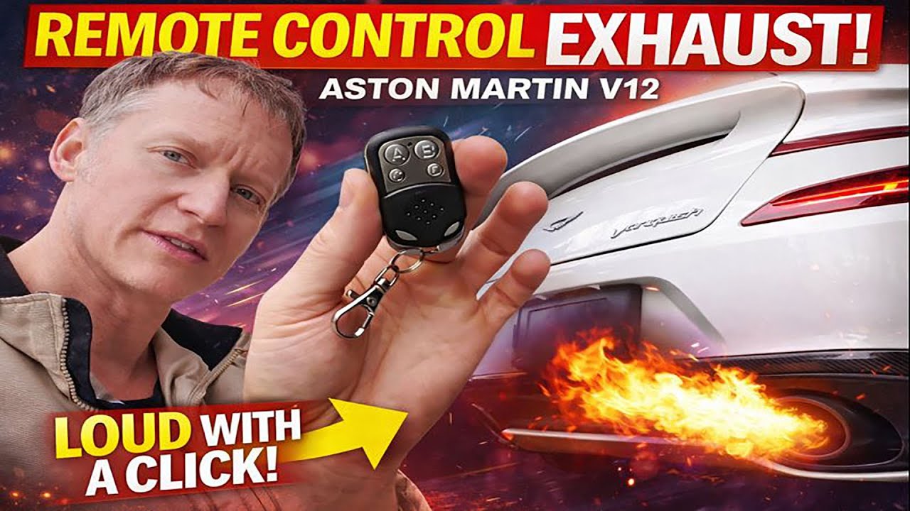 Контроллер выхлопной системы Aston Martin V12 Vanquish | Тест звучания в открытом и закрытом режимах