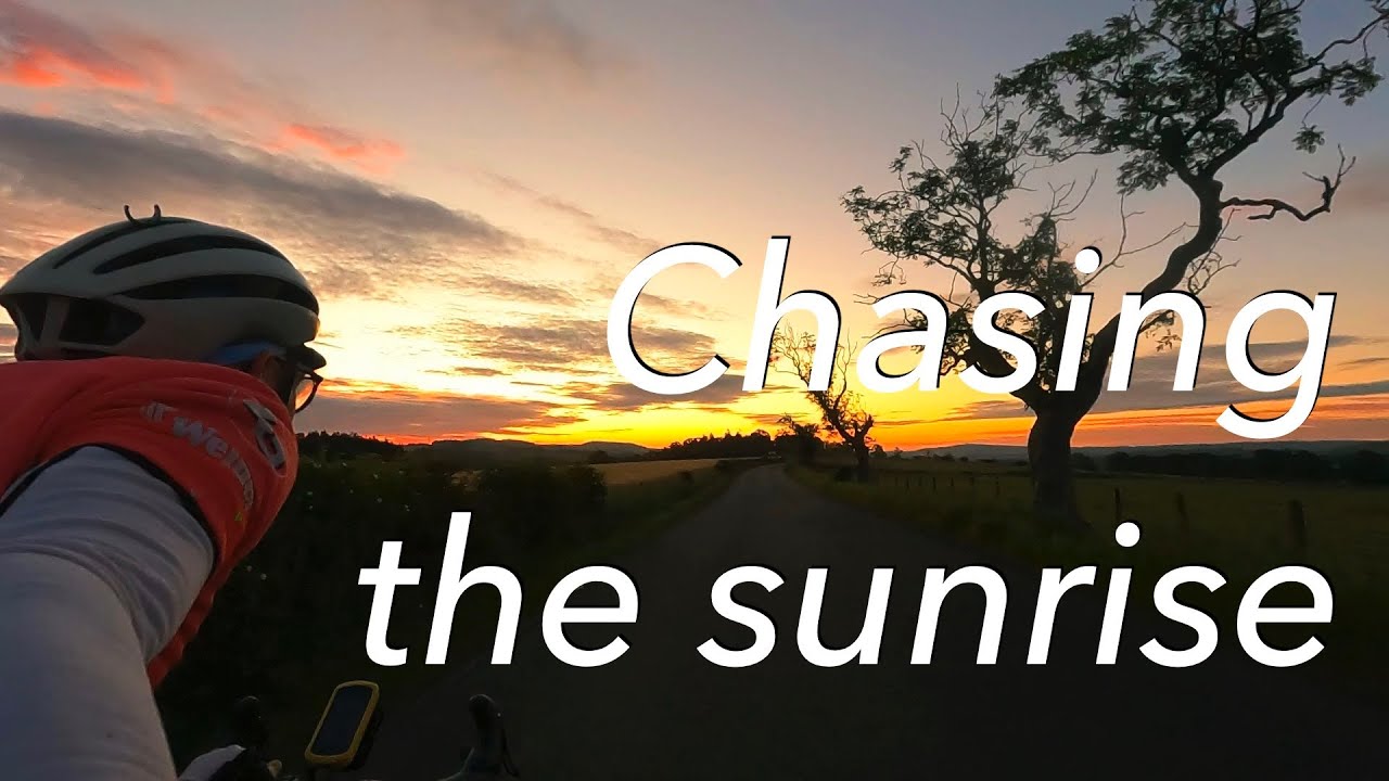 Cycling sunset to sunrise, coast to coast.