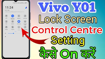 Vivo Y01 Lock Screen Control Centre Setting Kaise On Kare // Control Centre Lock Screen In Vivo Y01