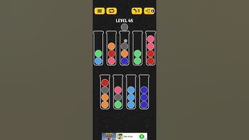 Ball sort puzzle | level 45 | quick solution